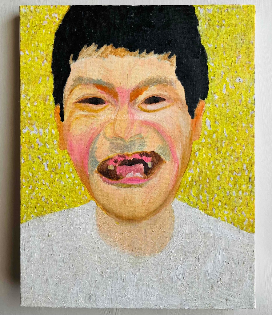 32×41㎝「歓喜」F6・油彩・原画
