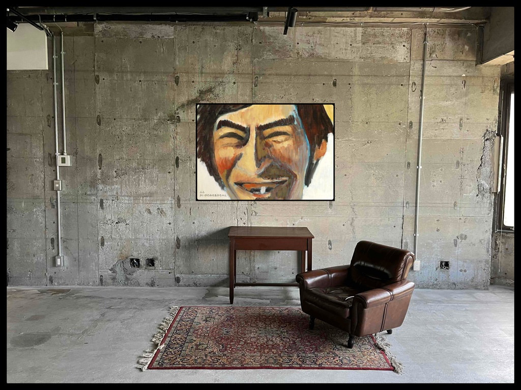 アートポスター 室内用 A2サイズ ふふ フレーム無し 受注制作