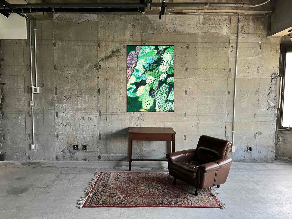 アートポスター 室内用 A2サイズ 紫陽花2 フレーム無し 受注制作