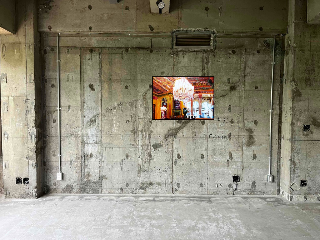 アートポスター 室内用 A2サイズ シャンデリア2 フレーム無し 受注制作