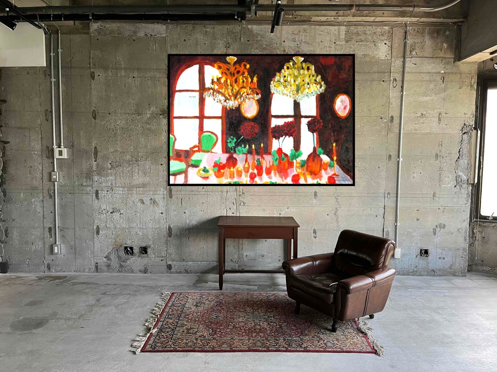 アートポスター 室内用 A2サイズ 西洋式テーブル2 フレーム無し 受注制作