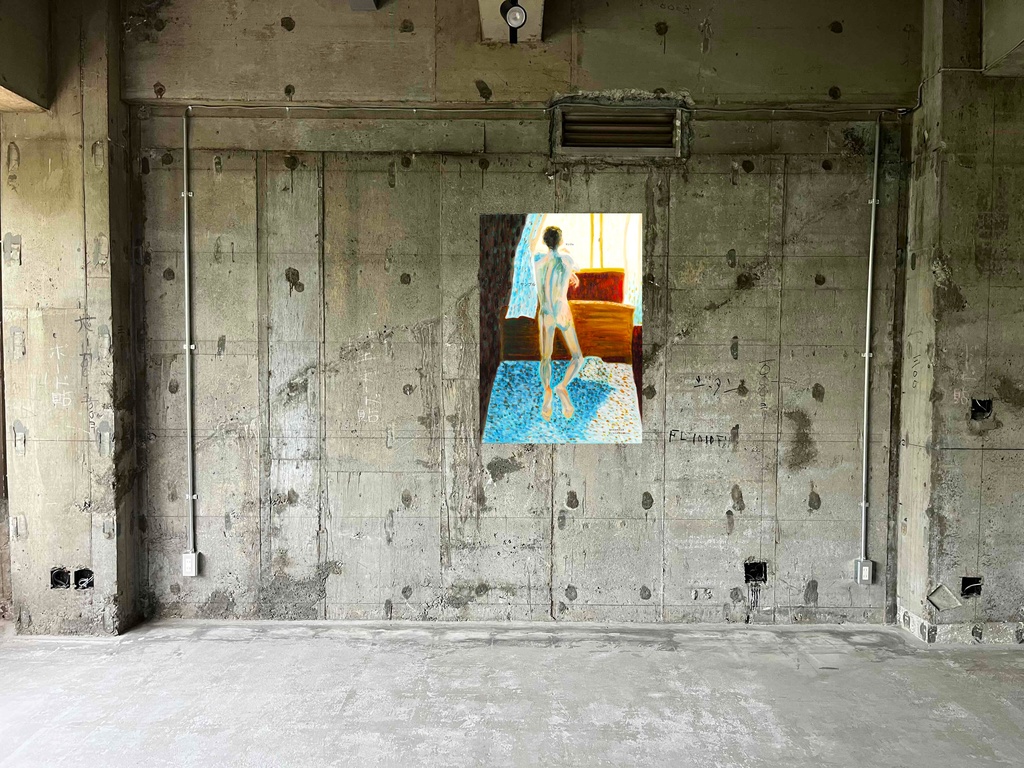 アートポスター 室内用 A2サイズ 窓の外を眺める男 フレーム無し 受注制作