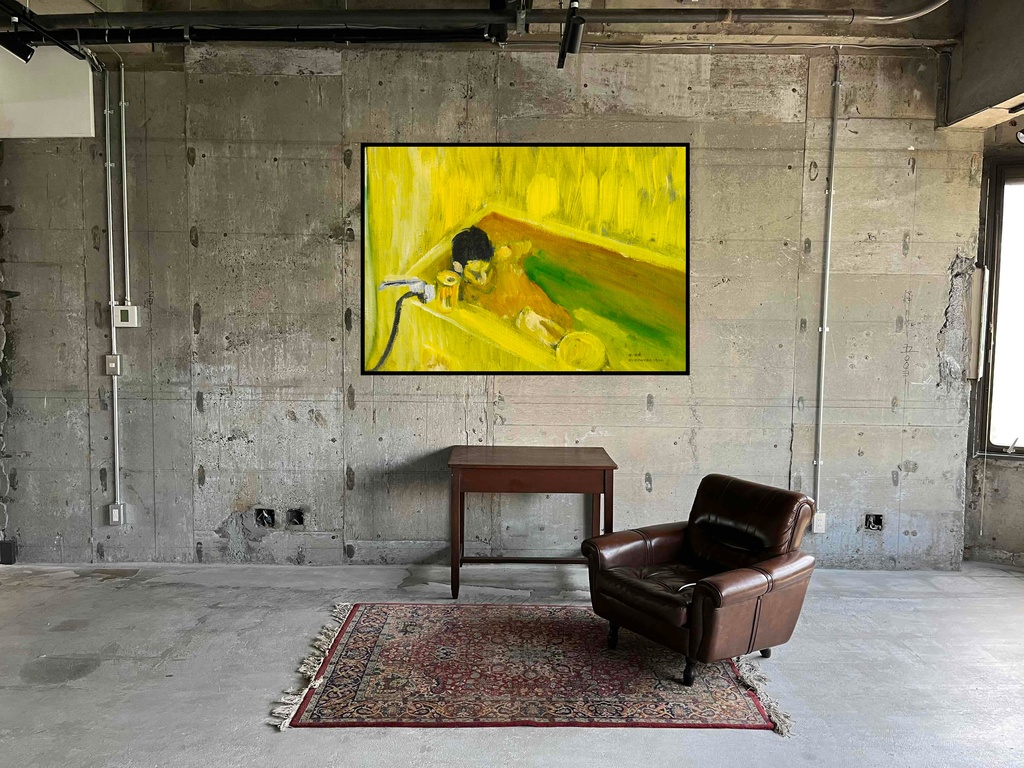 アートポスター 室内用 A2サイズ 痒い背中 フレーム無し 受注制作