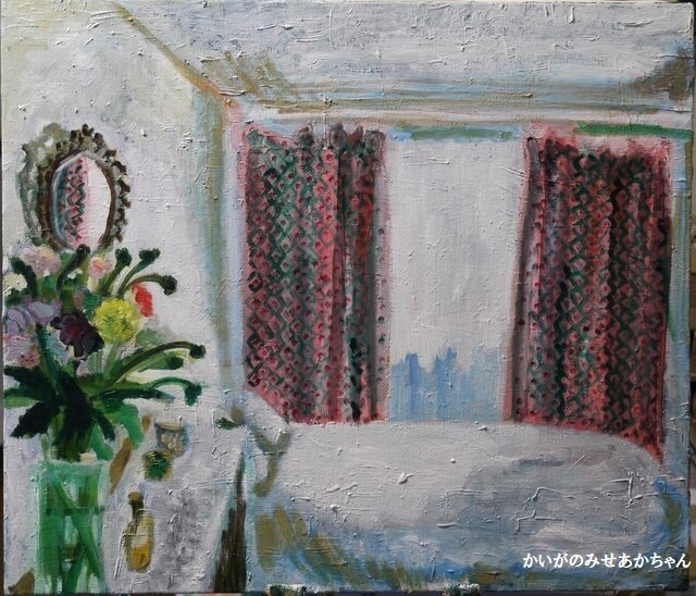 38×46㎝「異国の部屋１」F8・油彩・原画