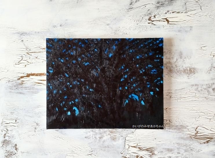 32×41㎝「朝の堤防6」F6・油彩画・額装・原画