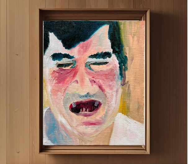 22×27㎝「あああ」F3・油彩・原画