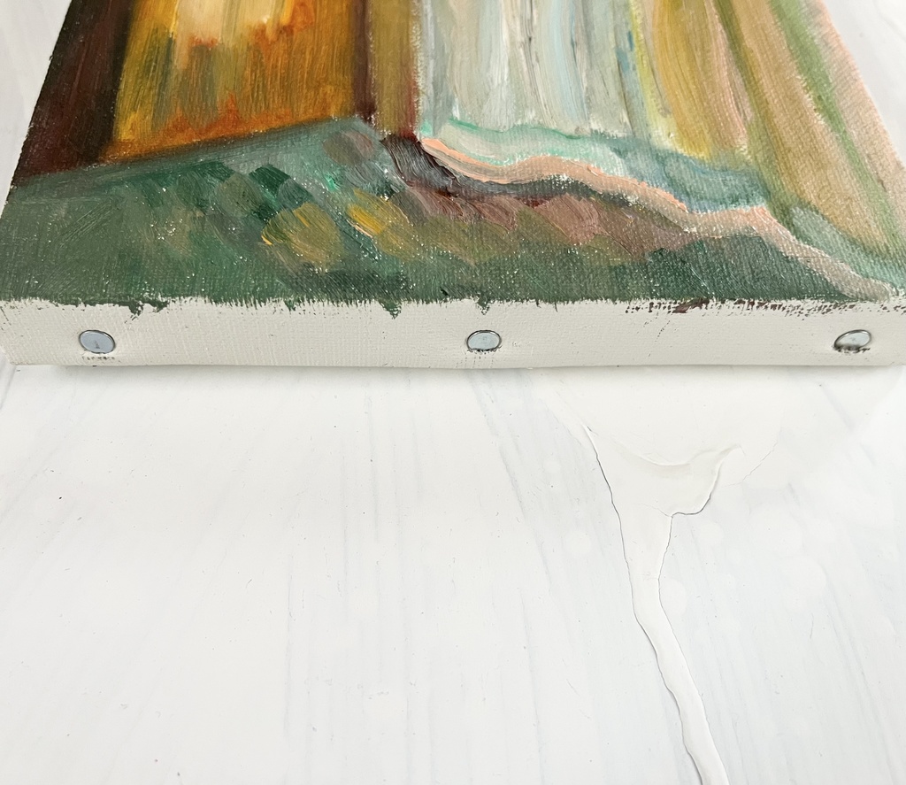 16×23㎝「部屋の中5」サムホール・油彩画・原画