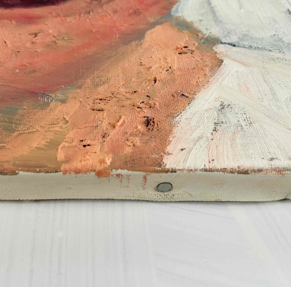 32×41㎝「歯が生えたよ」F6・油彩・原画