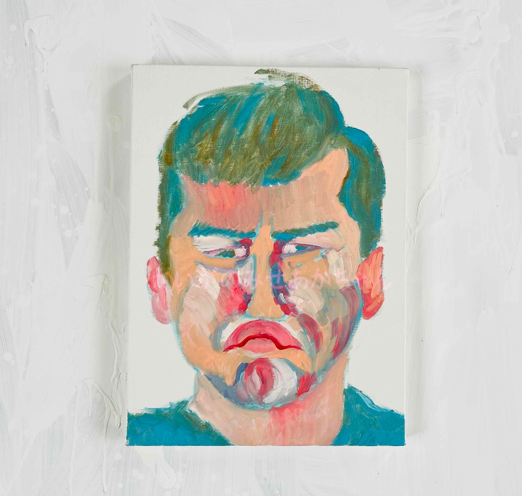 33×46㎝「プンプン赤太郎」P8・油彩・原画