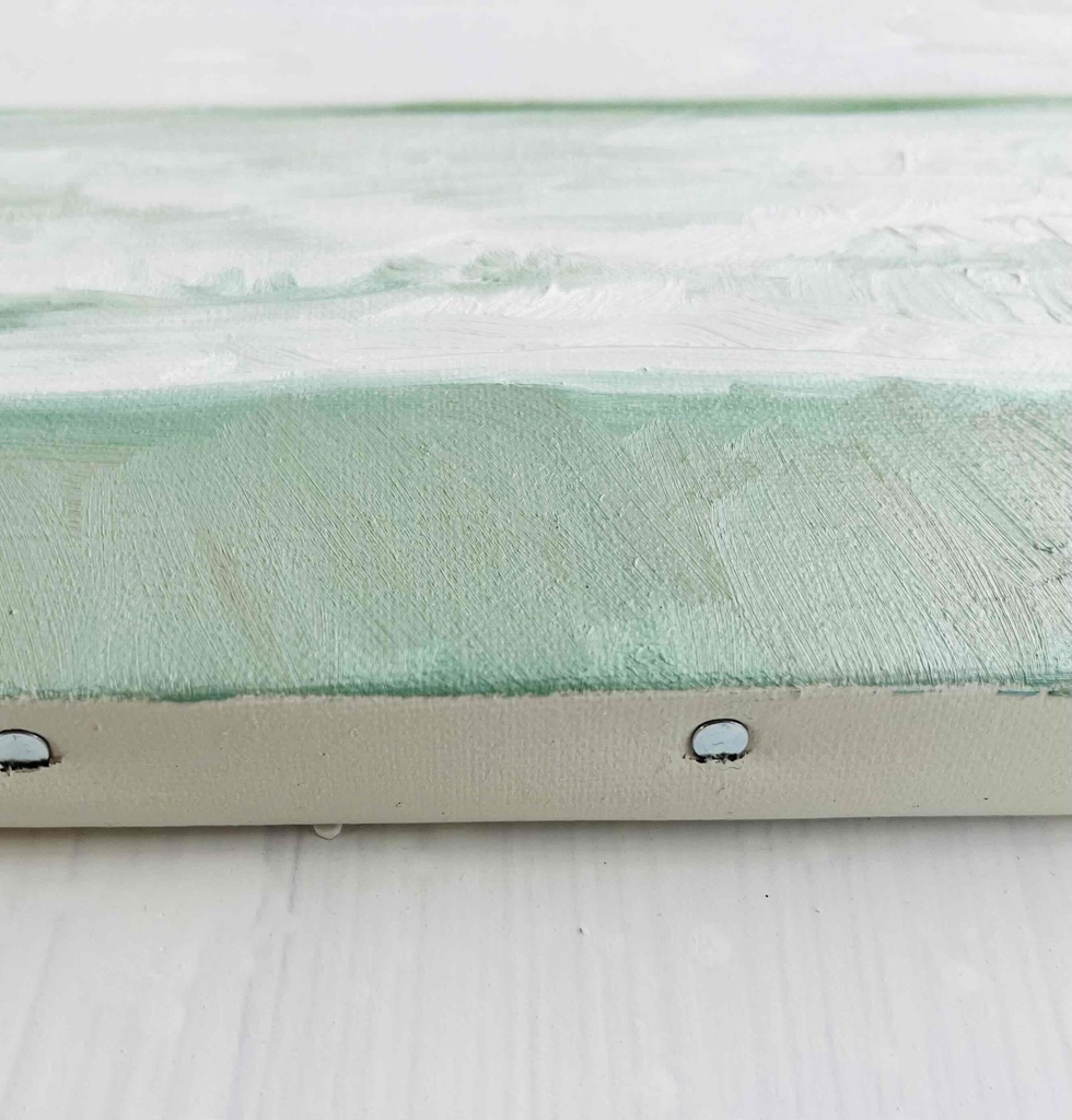 16×23㎝「思い出すのに丁度良い海」サムホール・油彩画・原画