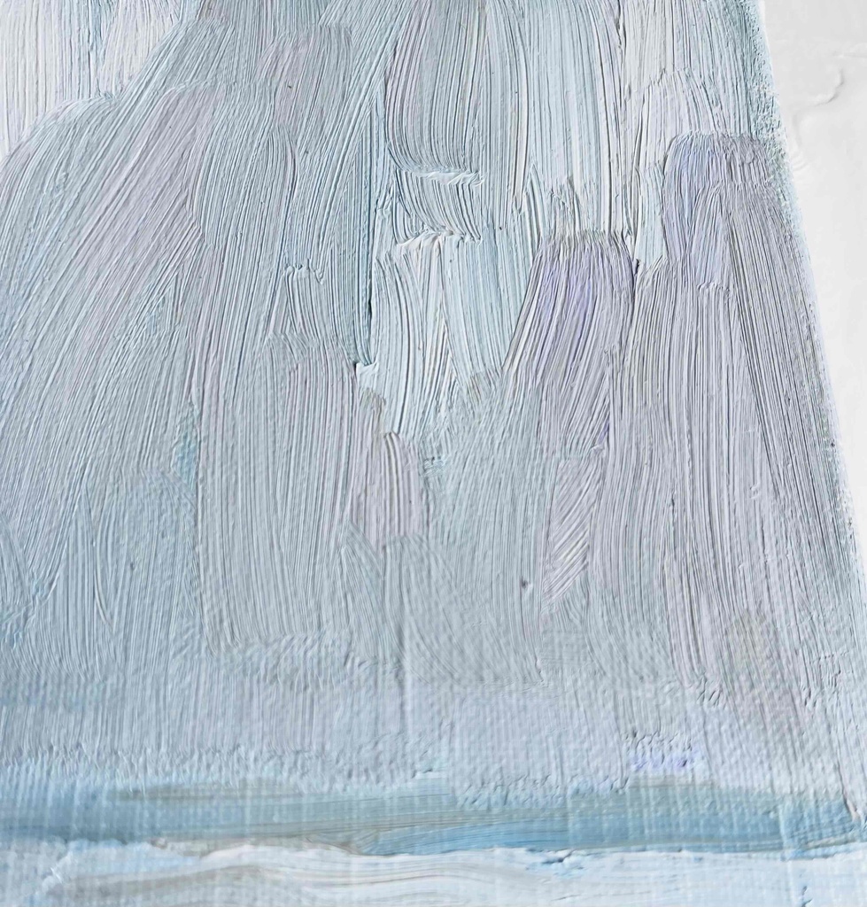 23×16㎝「忘却の海」サムホール・油彩画・原画