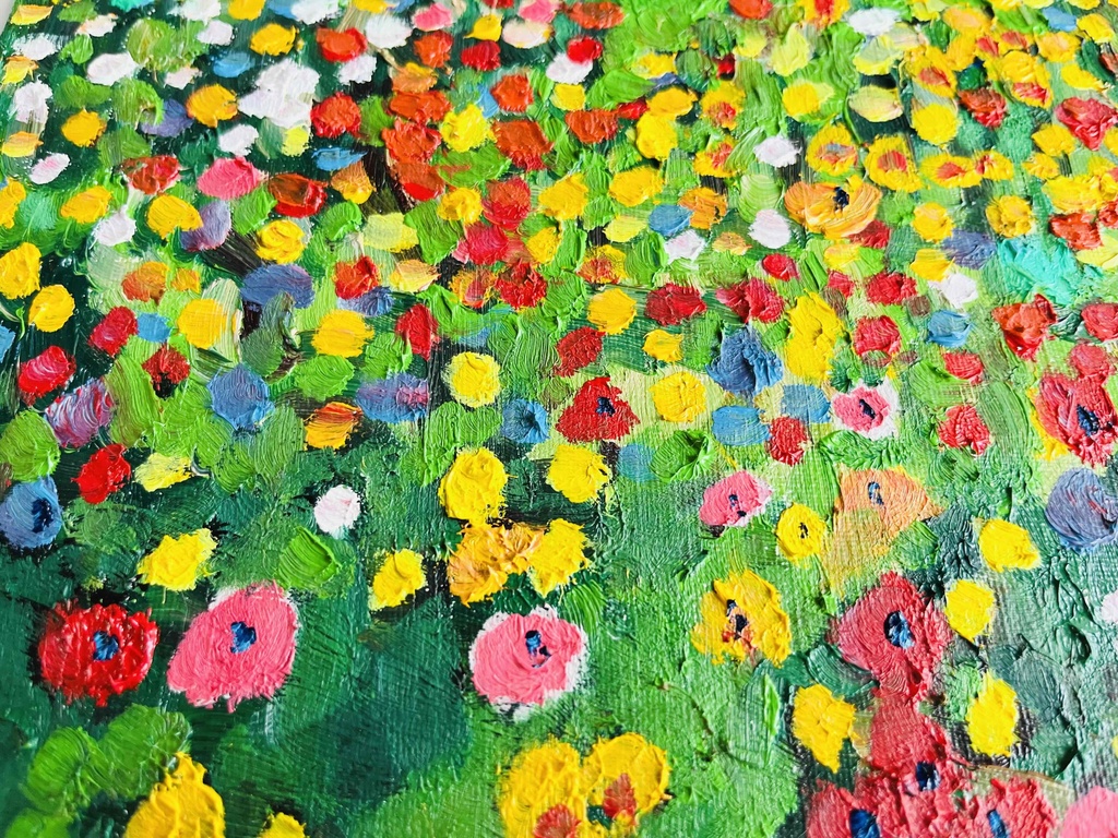 22×27㎝「Wildflowers」F3・油彩画・原画