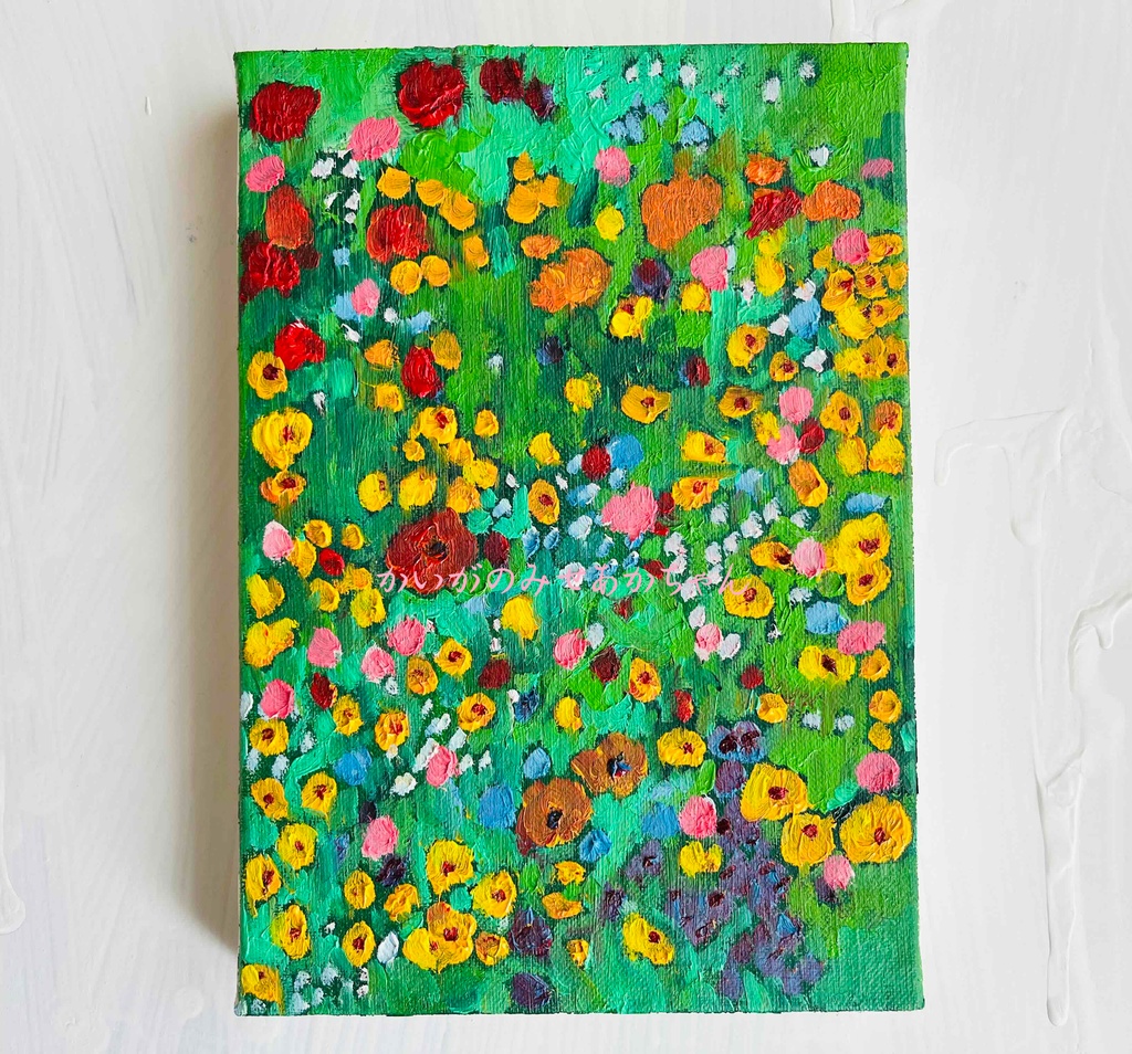 16×23㎝「Wildflowers 2」サムホール・油彩画・原画