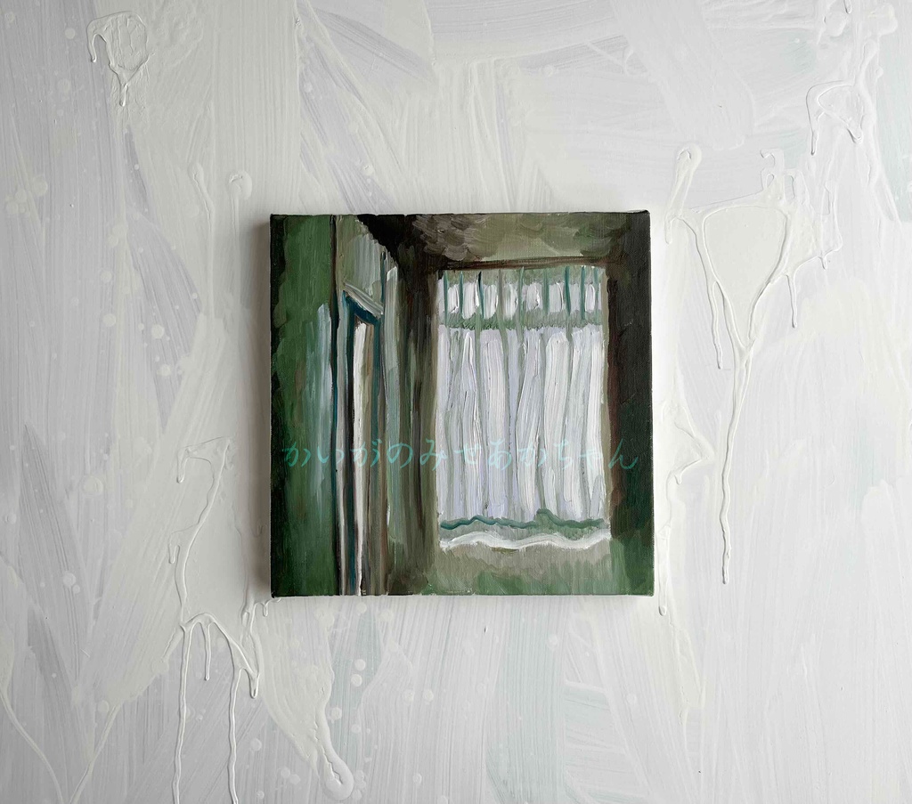 27㎝角「部屋の中 7」S3・油彩画・原画