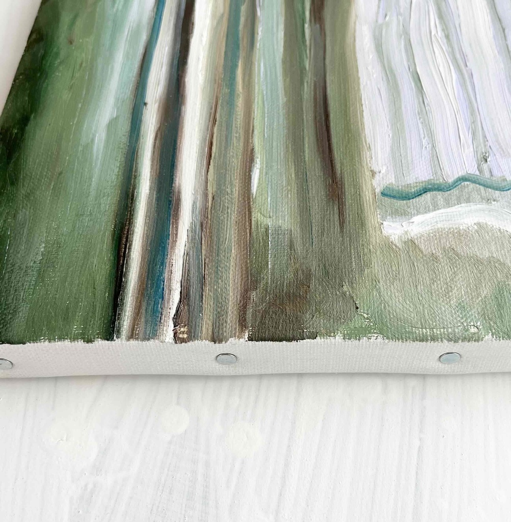 27㎝角「部屋の中 7」S3・油彩画・原画