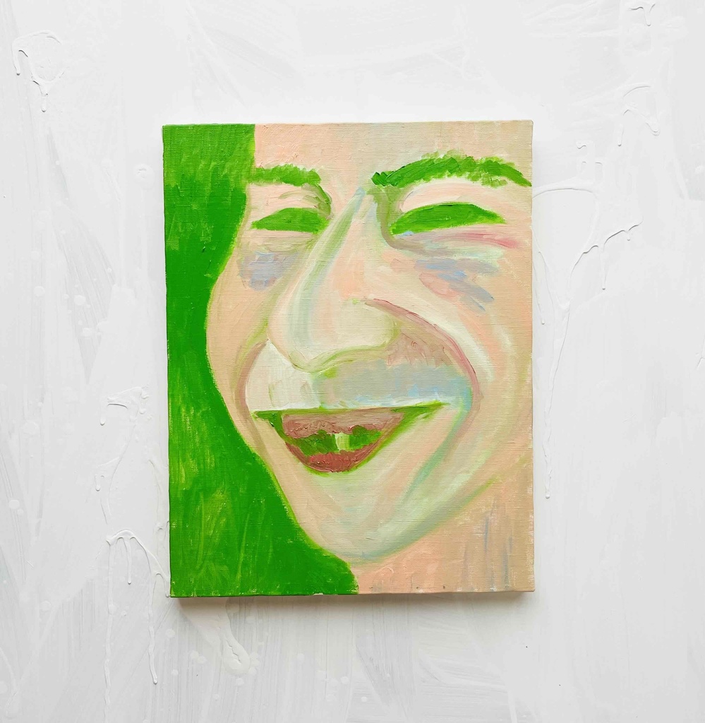 32×41㎝「勘当息子」F6・油彩・原画