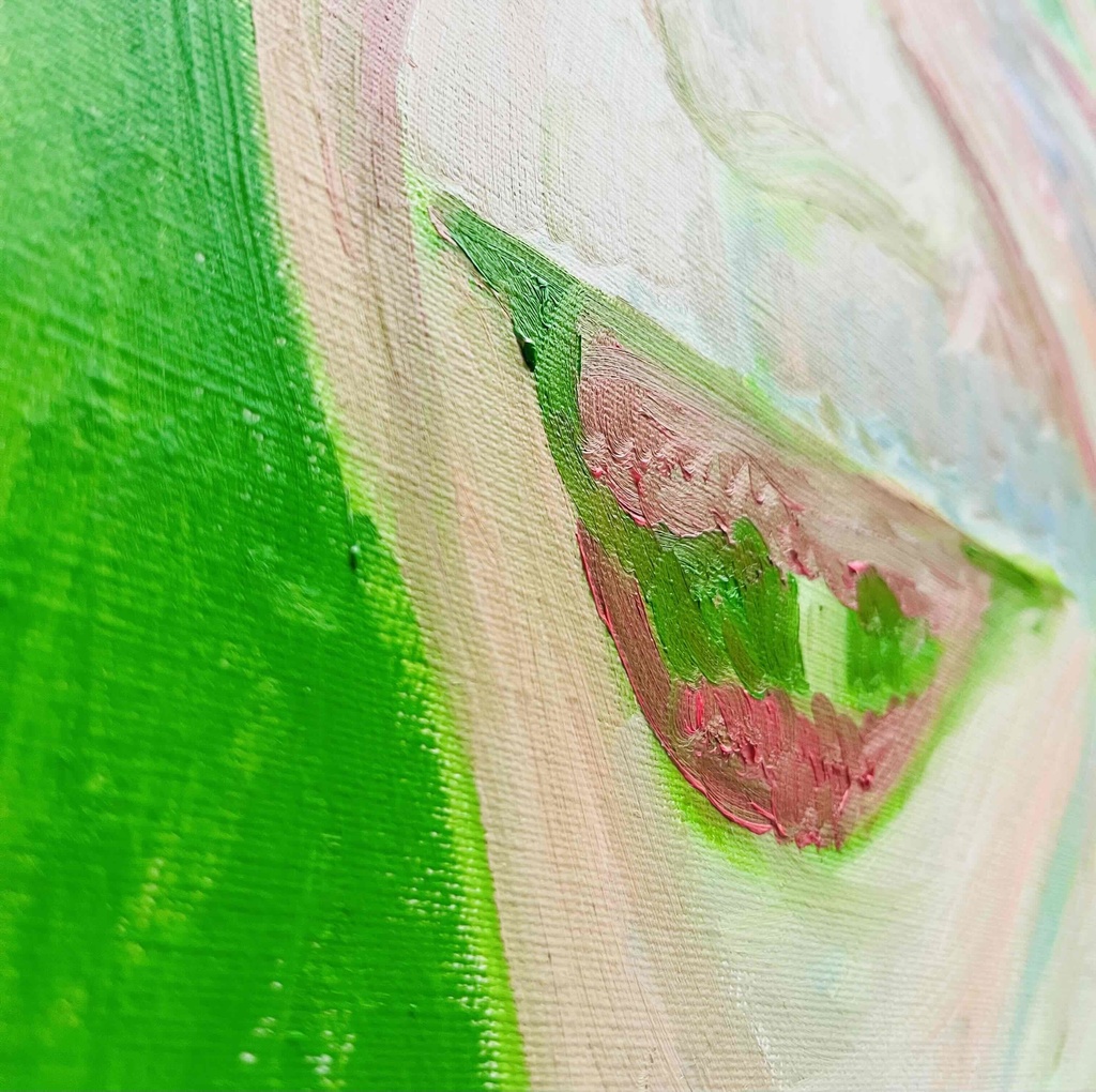 32×41㎝「勘当息子」F6・油彩・原画