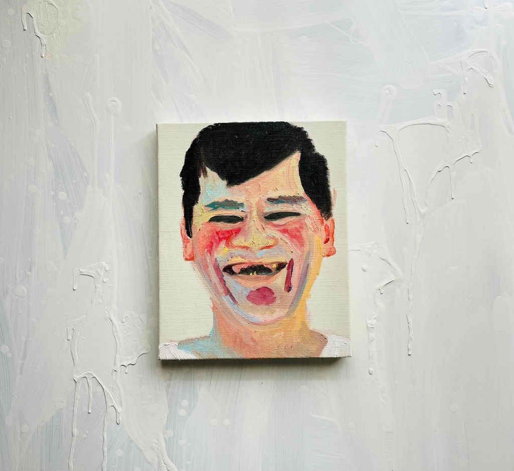 22×27㎝「ジミーちゃん」F3・油彩・原画