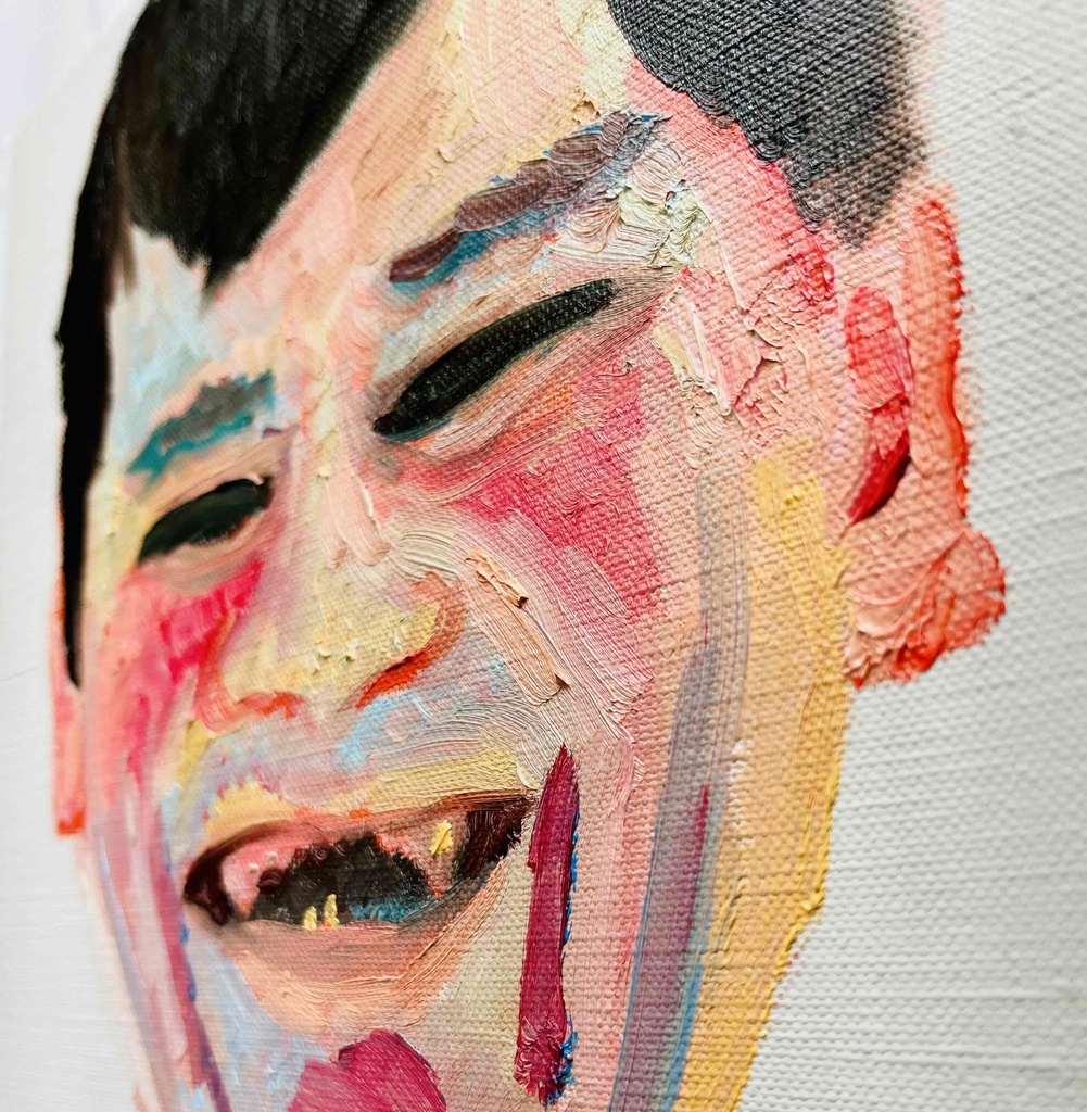 22×27㎝「ジミーちゃん」F3・油彩・原画