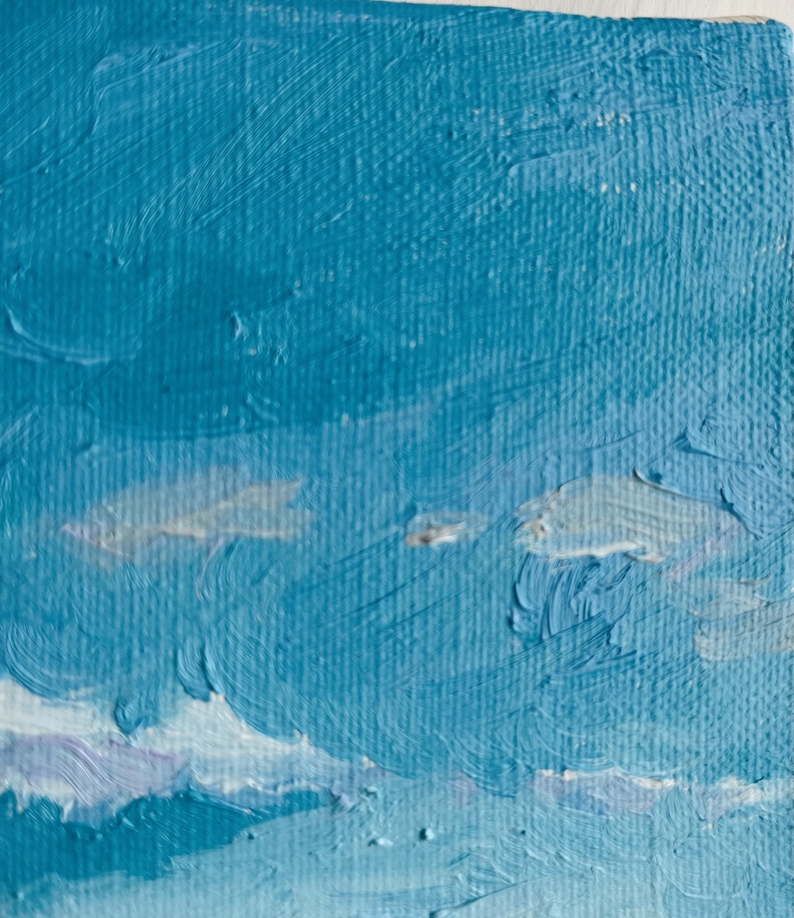 16×23㎝「優しい昼」油彩・原画・サムホール