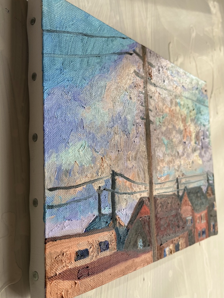 22×27㎝「優しい朝2」油彩・原画・F3