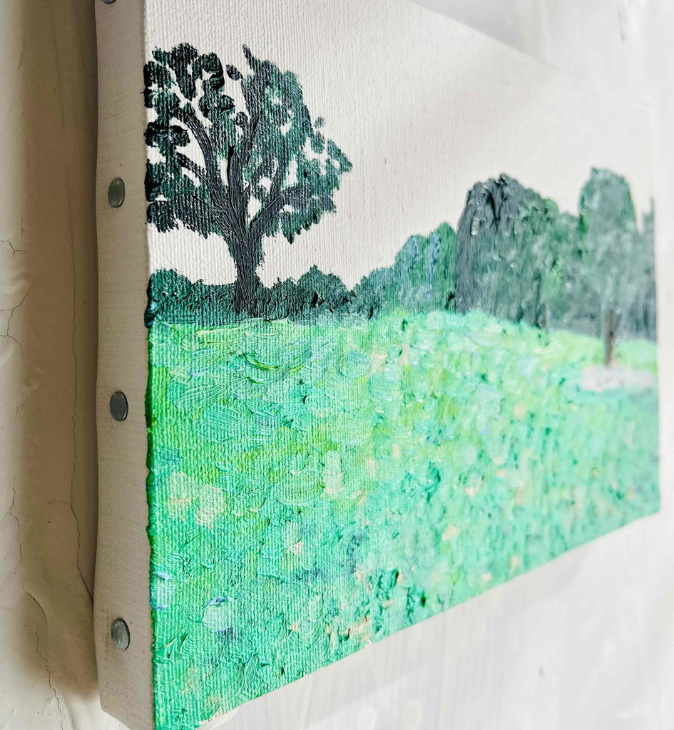 16×23㎝「思い出すのに丁度良い公園」油彩・原画・サムホールサイズ