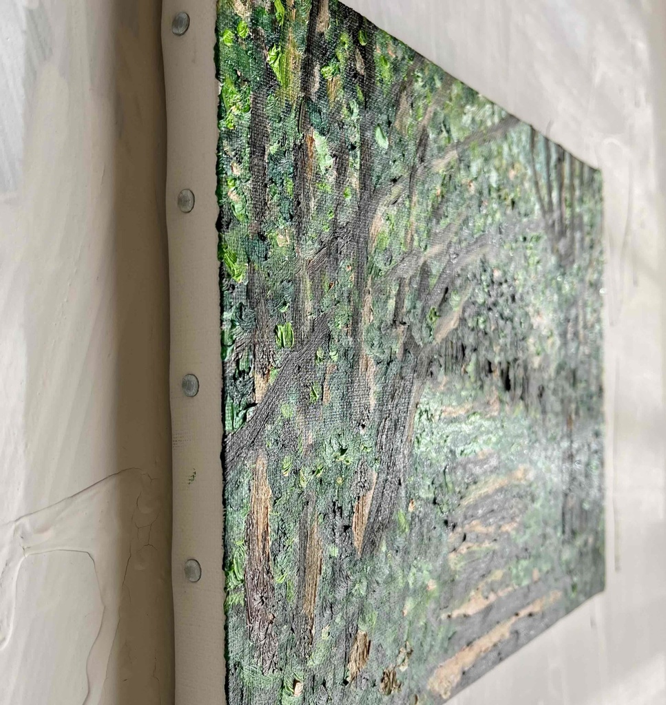 22×27㎝「森の散歩道」油彩・原画・F3
