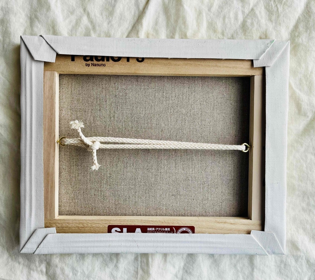 22×27㎝「朝の桜 2025.1-2」油彩・原画・F3