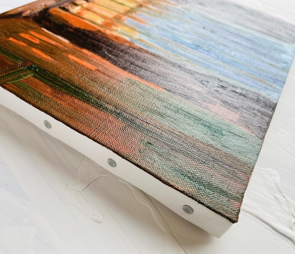 22×27㎝「室内 20252」油彩・原画・F3