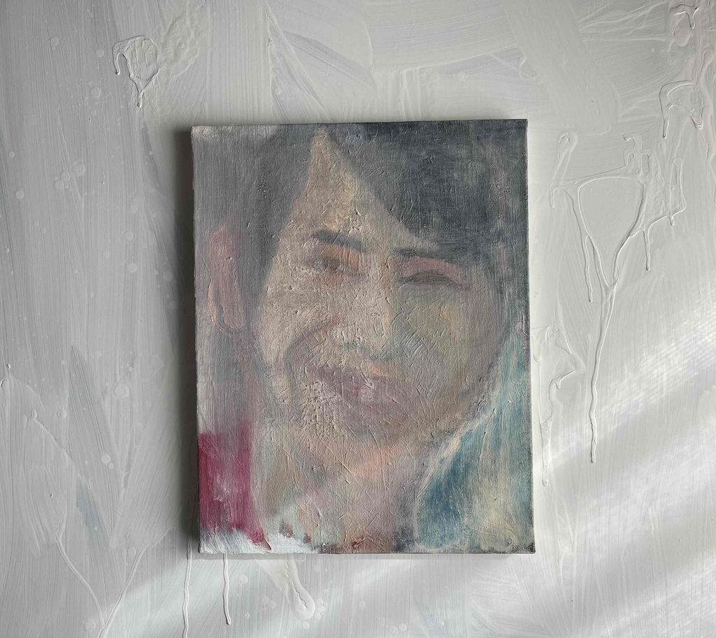 32×41㎝「勘当息子 20252」油彩画・原画・F6