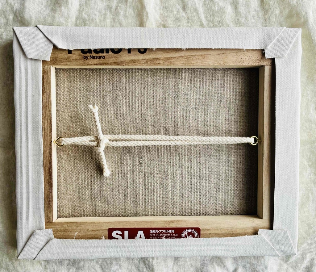 22×27㎝「巨大雲の在る風景 20253」油彩・F3・原画