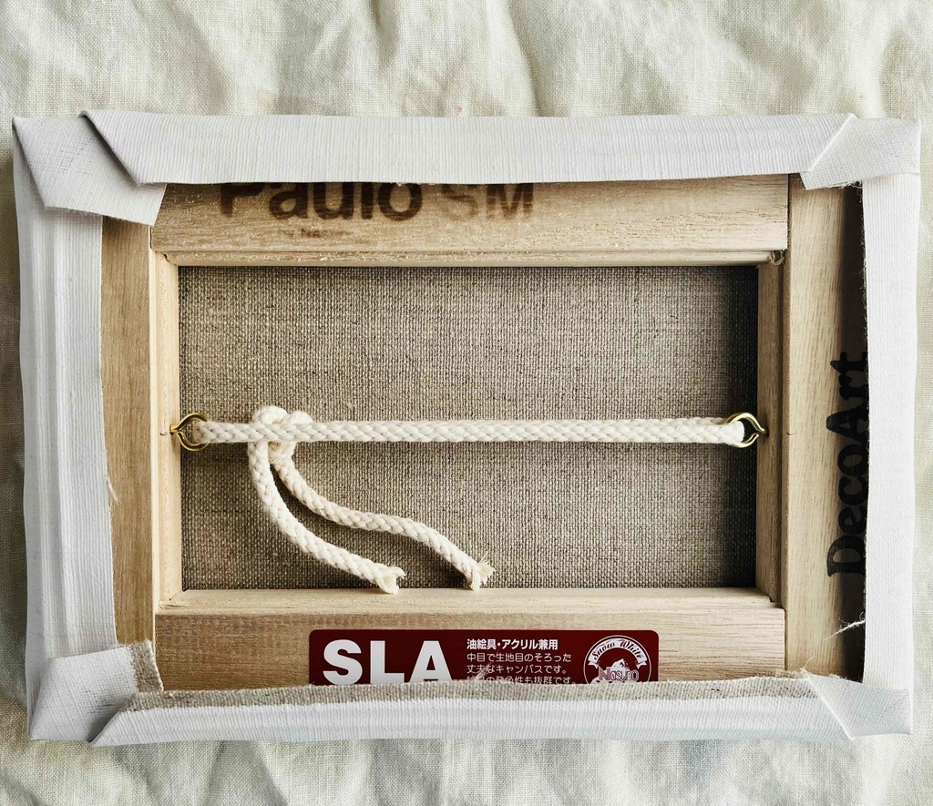 16×23㎝「朝の海 20253」油彩・原画・サムホールサイズ