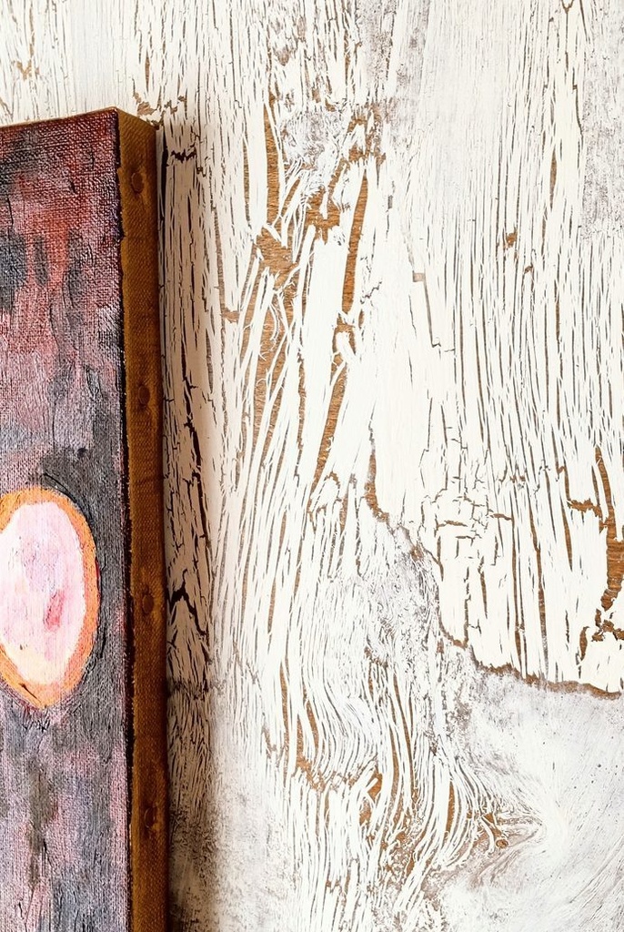 38×46㎝「西洋式テーブルA」F8・原画・油彩