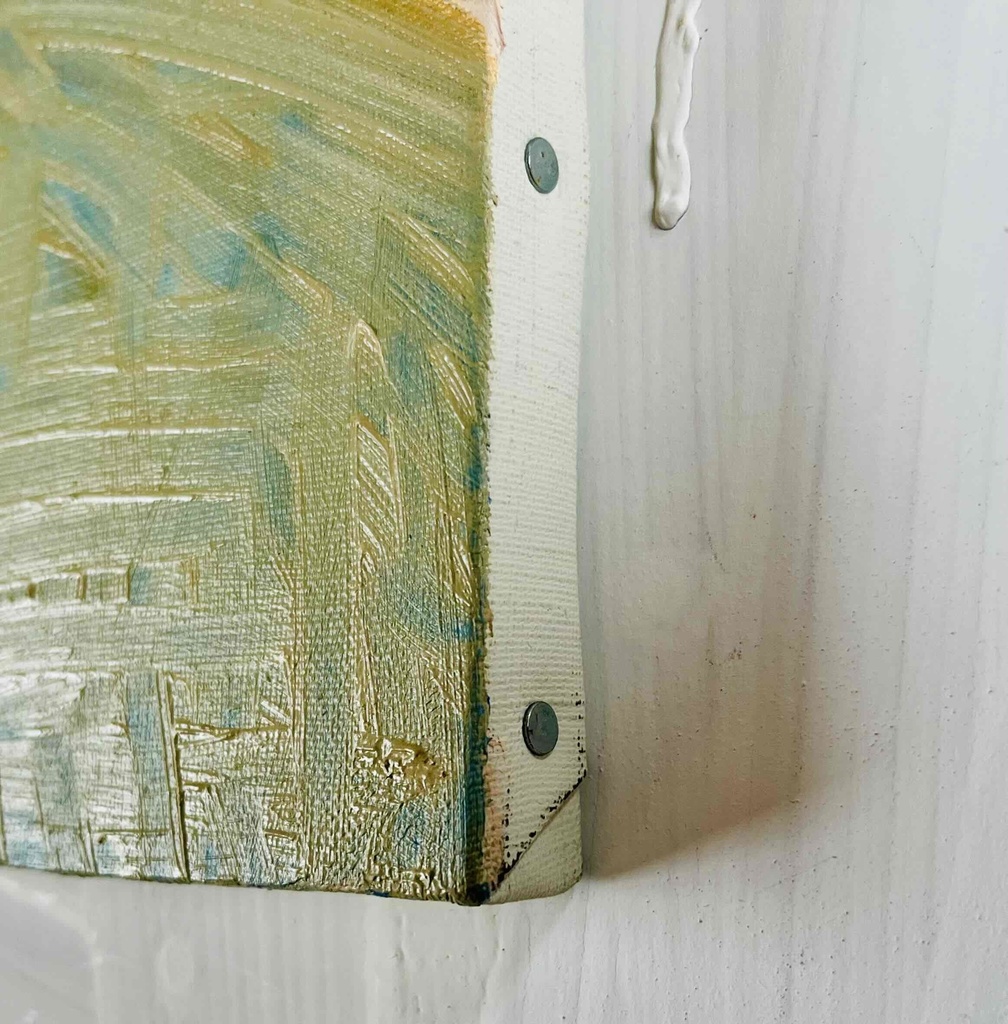 38×46㎝「ビリビリうんちだった」F8・原画・油彩 フレーム無し