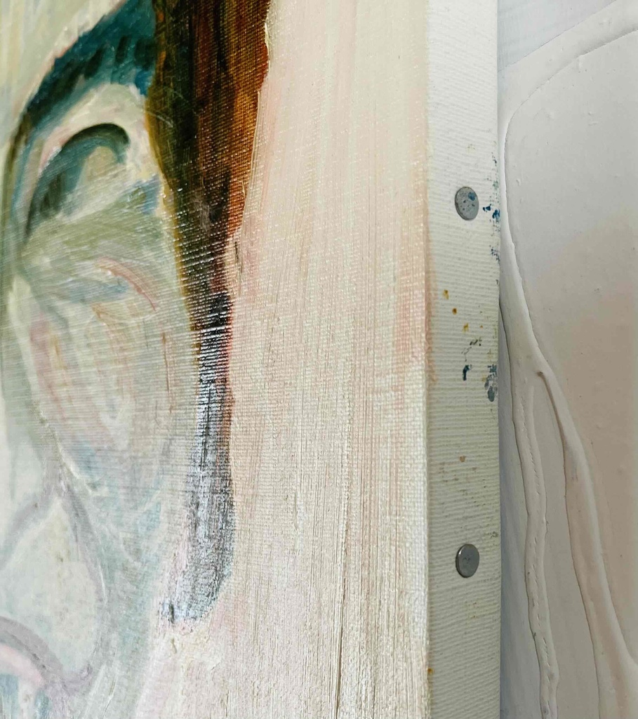 38×46㎝「ビリビリうんちだった」F8・原画・油彩 フレーム無し