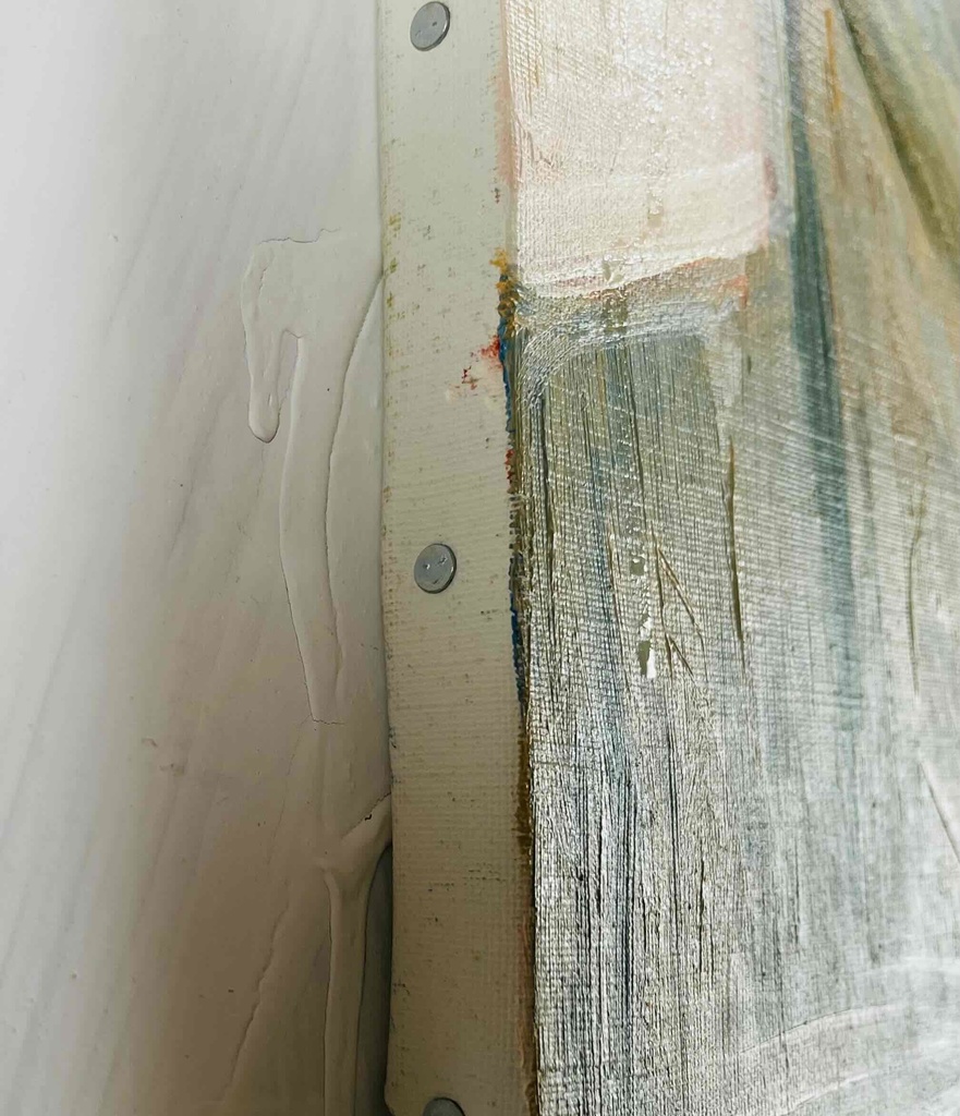 38×46㎝「ビリビリうんちだった」F8・原画・油彩 フレーム無し