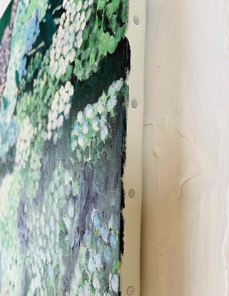 41×53㎝「紫陽花」P10・原画・油彩画 フレーム無し