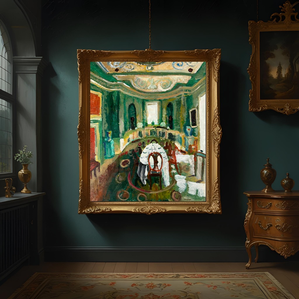 50×61㎝「異国の部屋 3」F12・原画・油彩 額縁は付きません。