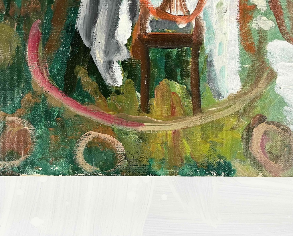 50×61㎝「異国の部屋 3」F12・原画・油彩 額縁は付きません。