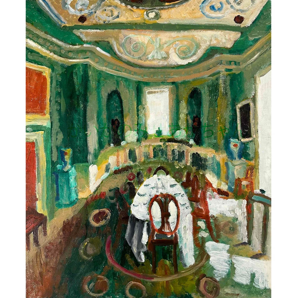 50×61㎝「異国の部屋 3」F12・原画・油彩 額縁は付きません。