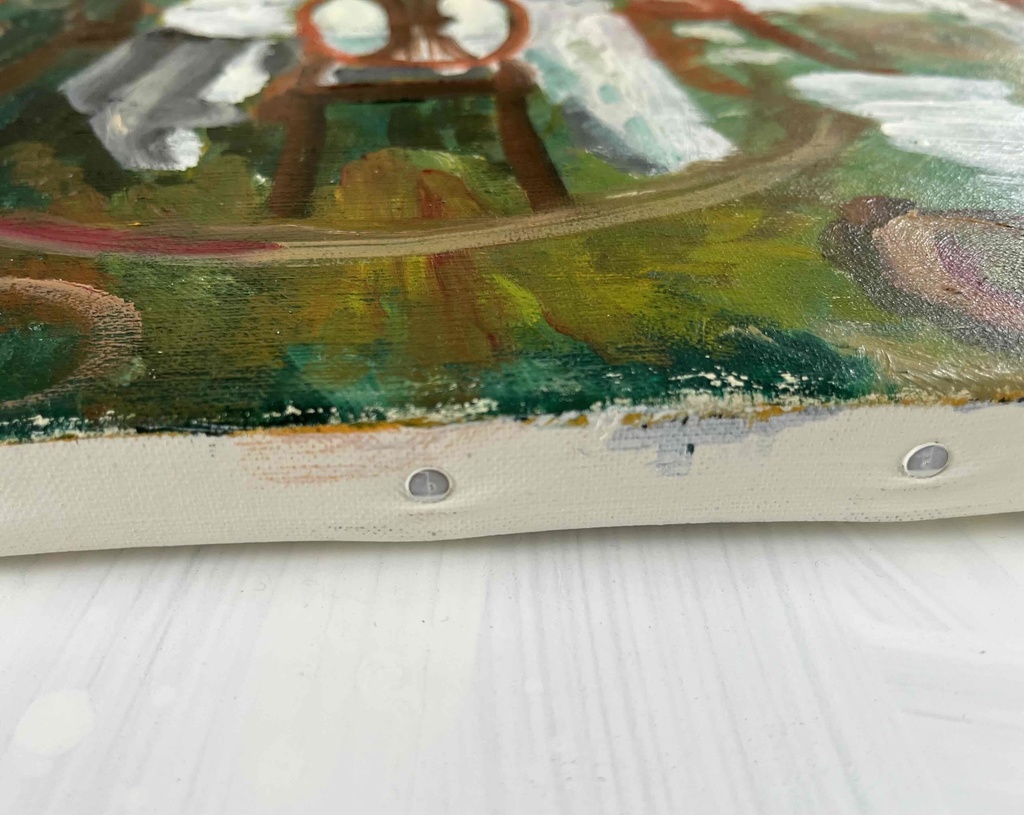 50×61㎝「異国の部屋 3」F12・原画・油彩 額縁は付きません。