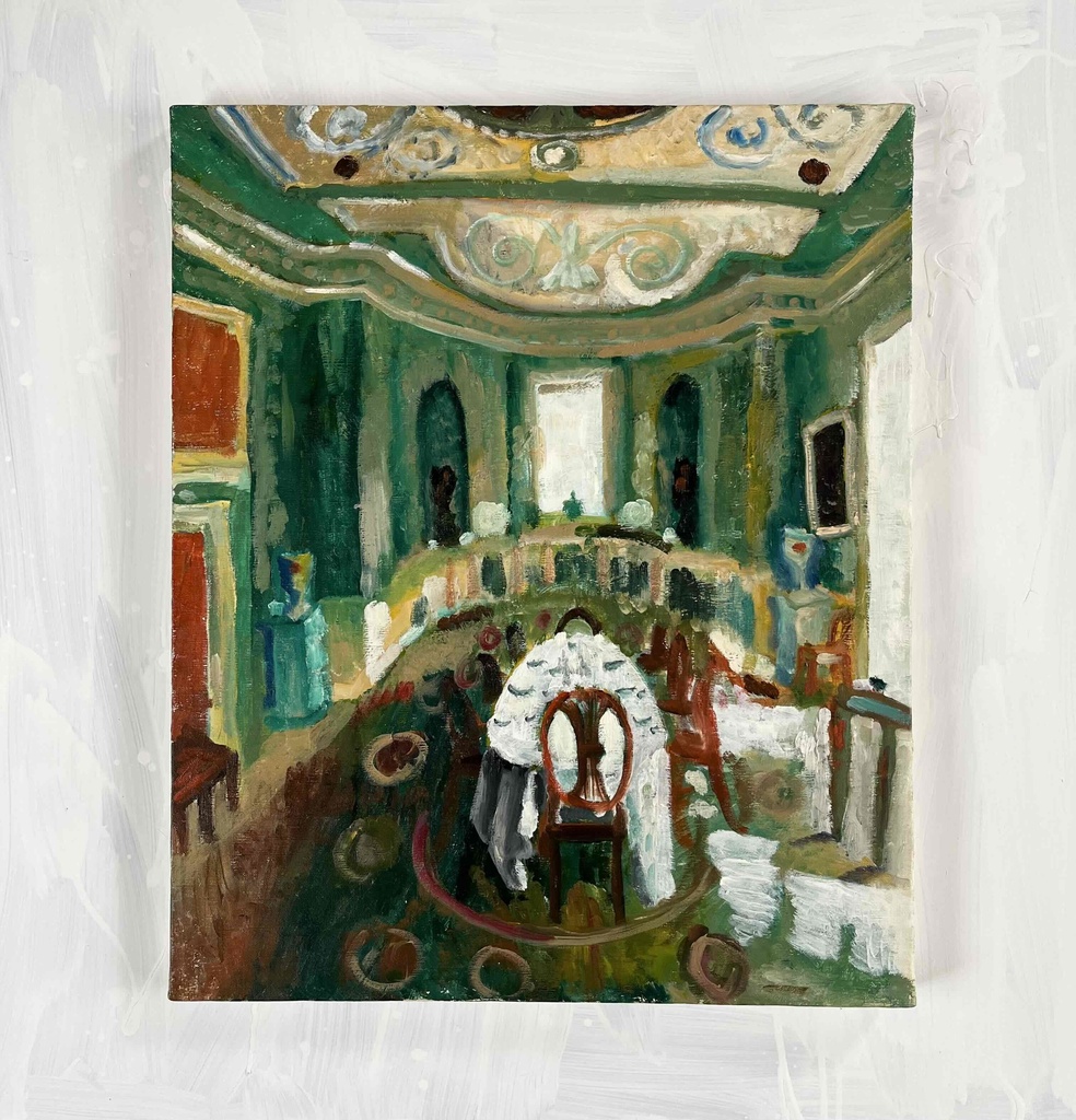 50×61㎝「異国の部屋 3」F12・原画・油彩 額縁は付きません。