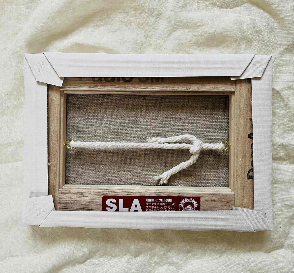 16×23㎝「近所の風景 その1」油彩・原画・サムホールサイズ