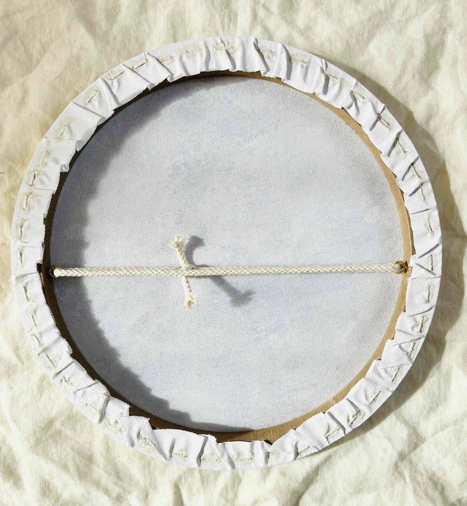 直径30㎝「空 その7」油彩・絵画・原画・丸形・アートパネル