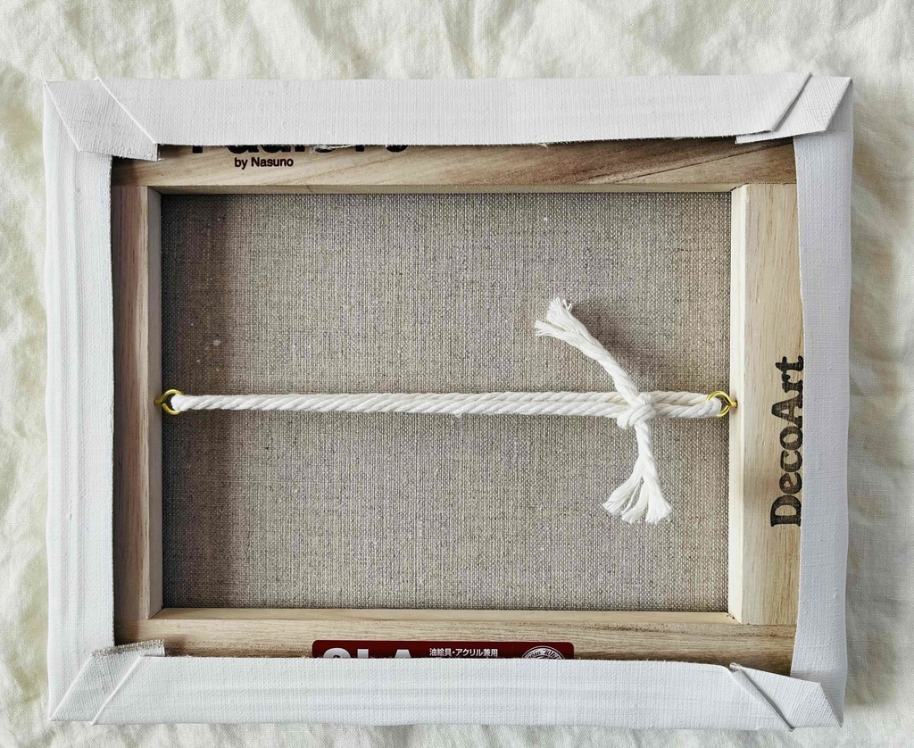 油彩画 原画「近所の風景 堤防」アート 絵画 22×27㎝ F3