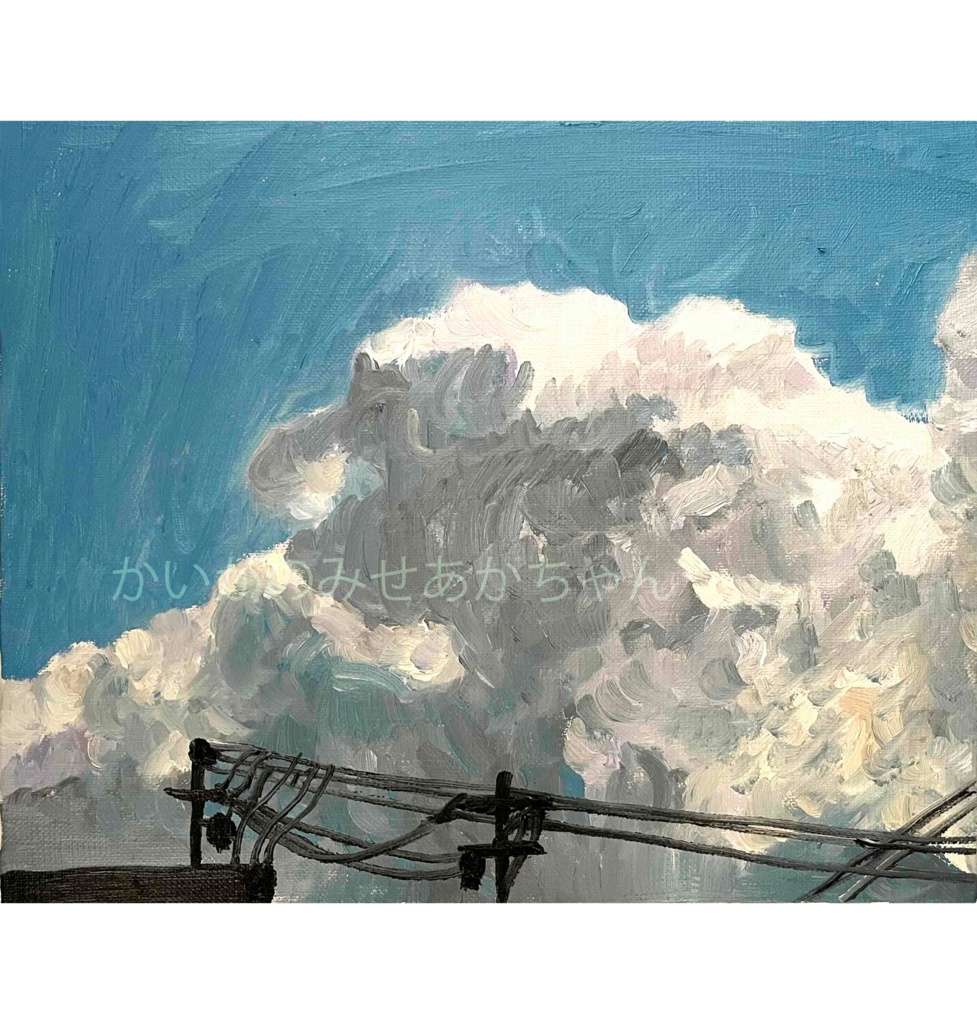 原画・油彩「近所の風景　その2」絵画 ・F3（22×27㎝ ）アート・キャンバス