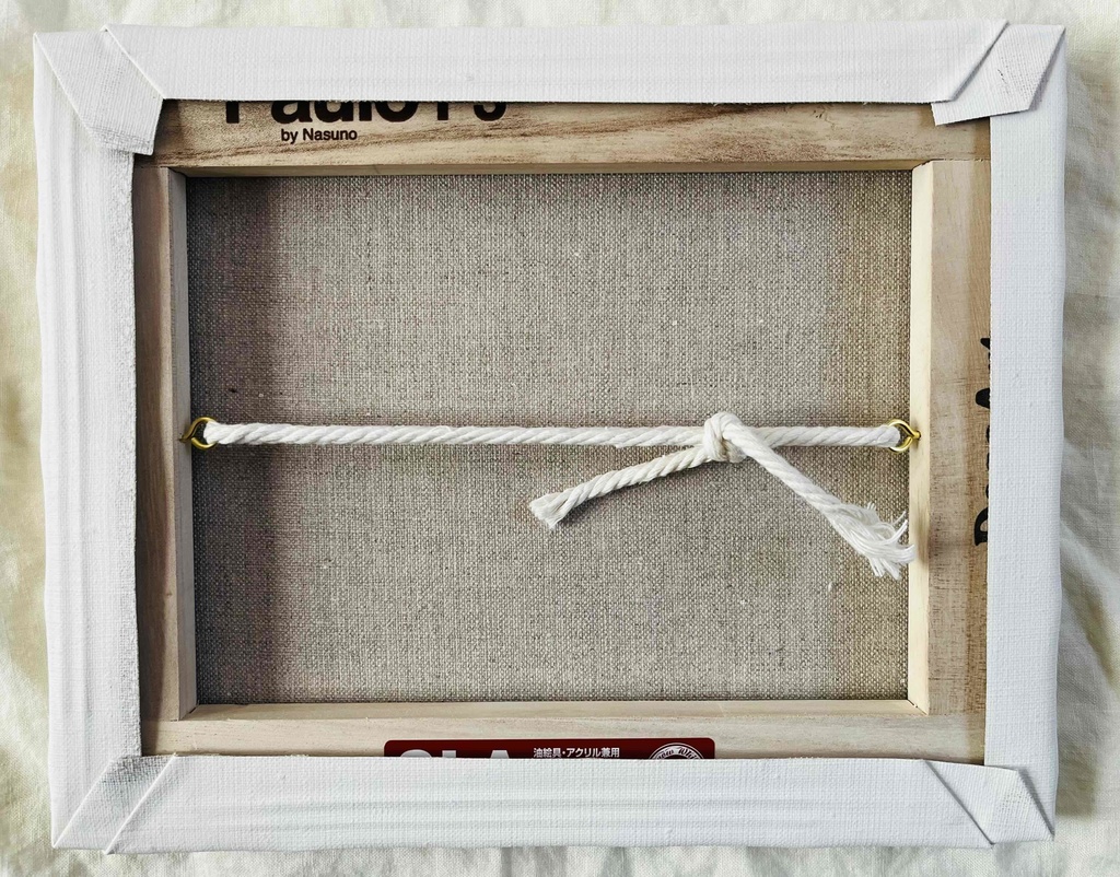 油彩画 原画「近所の風景 その2」アート 絵画 22×27㎝ F3 キャンバス