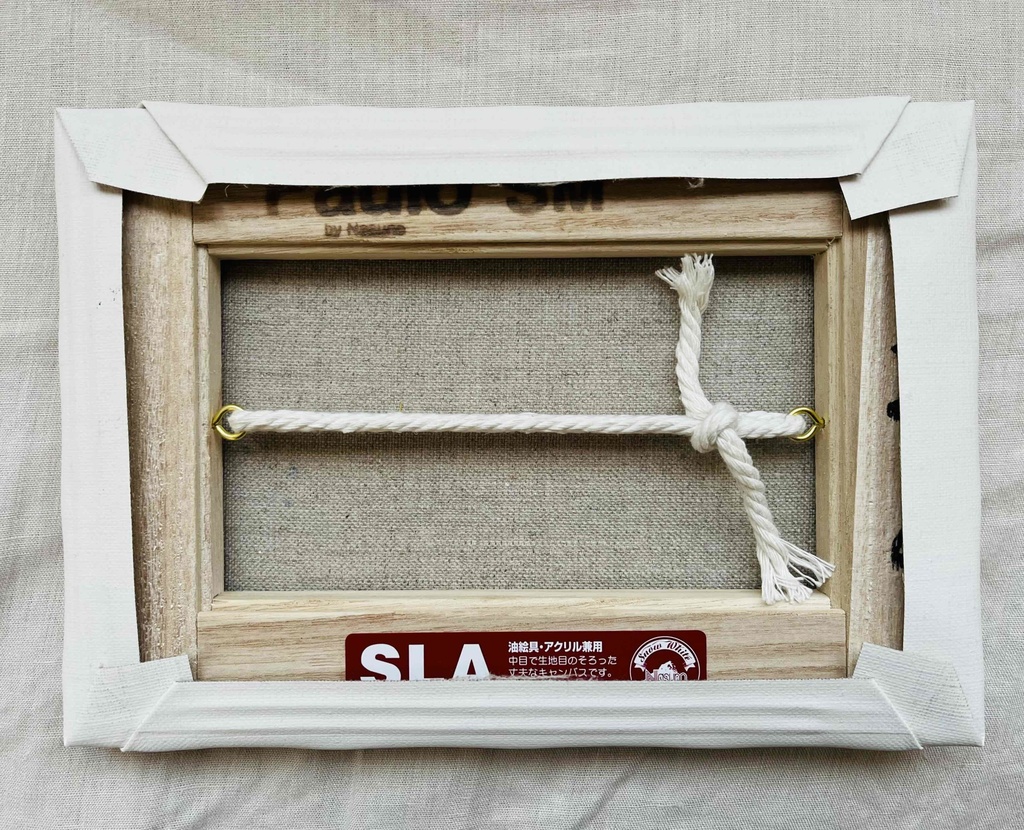 原画 油彩画「朝雲」絵画・アート・キャンバス・サムホールサイズ(16×23㎝)