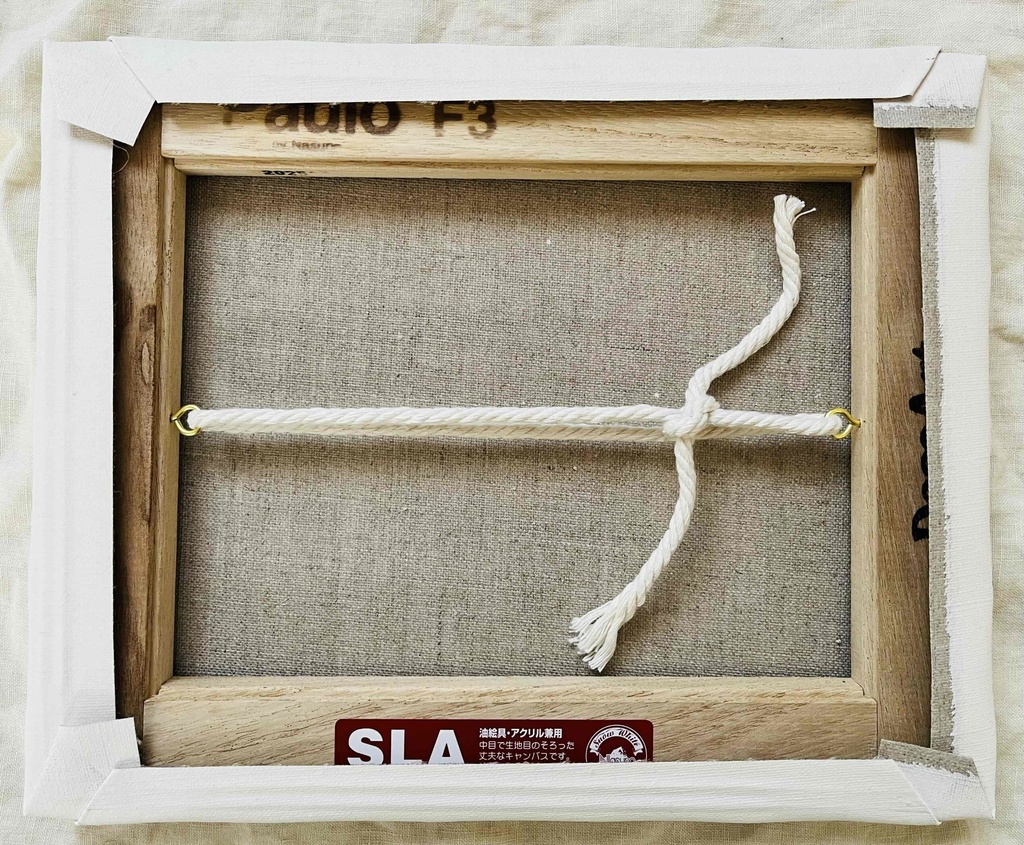 油彩画 原画「近所の風景 空 20262」アート 絵画 22×27㎝ F3 キャンバス