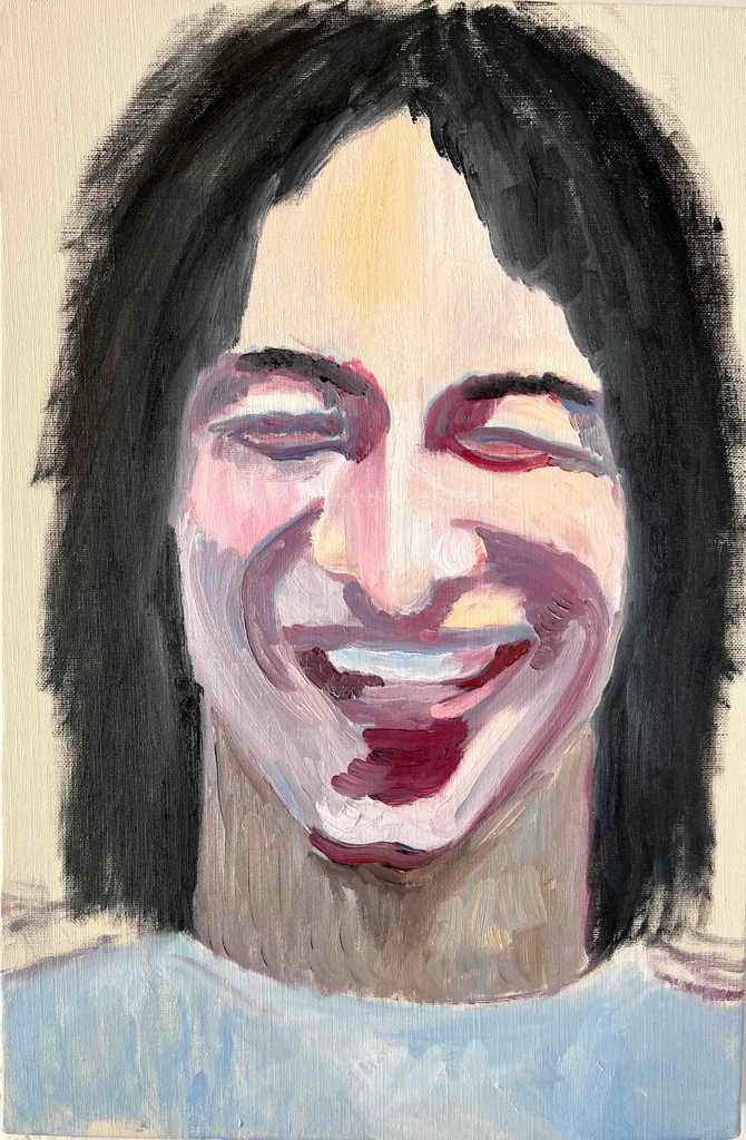 油彩・原画「Adam」P6・ 41.0×27.3㎝ キャンバス・人物画